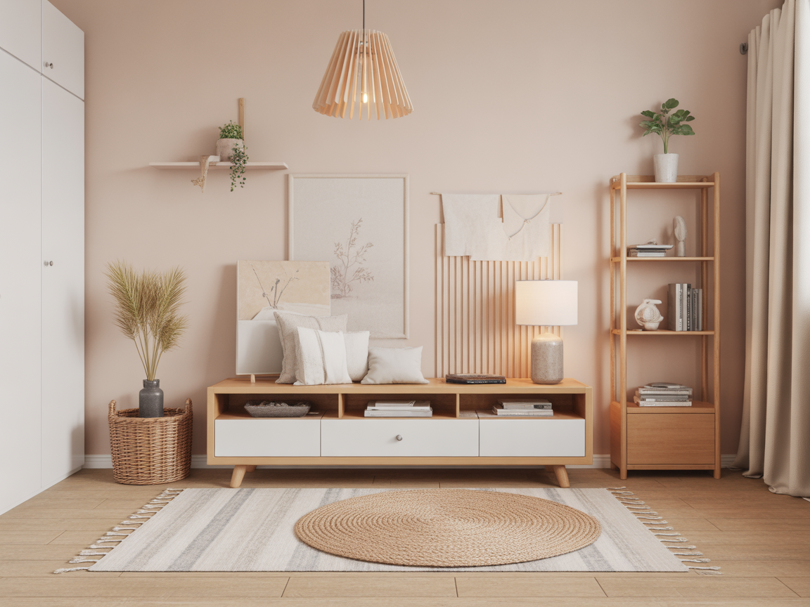 Style scandinave : misez sur le panneau tasseau de bois
