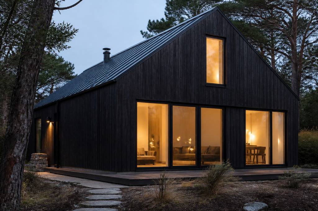 Photographier les maisons en bois brûlé (Shou Sugi Ban) : contraste, matière et élégance architecturale